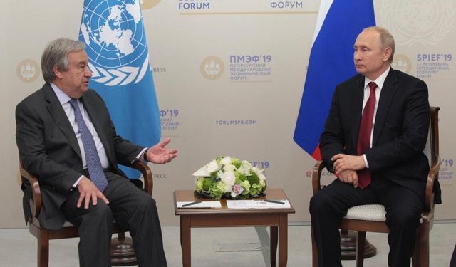 Guterres, Putin'le bir araya geldi