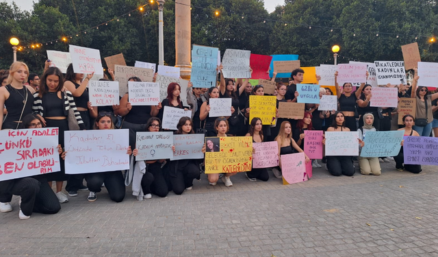 Kadın cinayetleri protesto edildi: "Kadına şiddeti durdurun!"