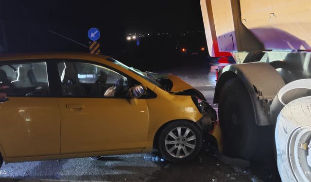 Lefkoşa-Gazimağusa ana yolunda trafik kazası.. 2 yaralı