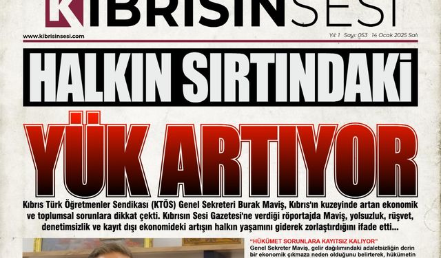 MAVİŞ: "HALKIN SIRTINDAKİ YÜK ARTIYOR"