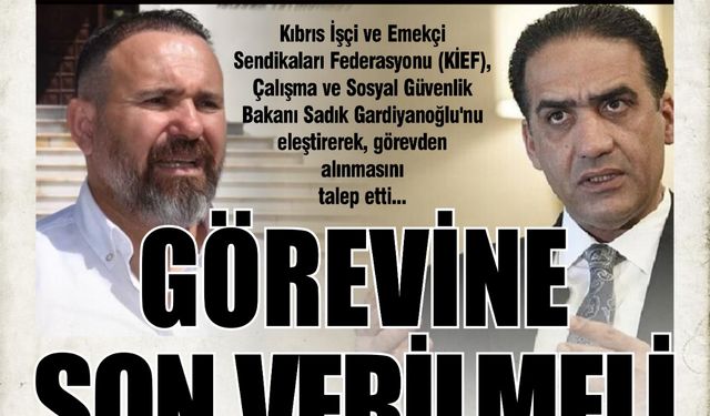 "GARDİYANOĞLU'NUN GÖREVİNE SON VERİLMELİ"