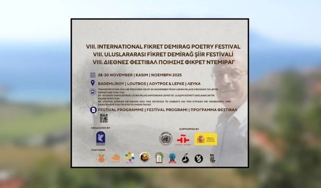 8’inci Uluslararası Fikret Demirağ Şiir Festivali cuma günü başlıyor