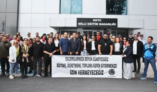 KTOEÖS, üyelerine açılan disiplin soruşturmasını protesto etti: Bakan talimat alıyor iddiası