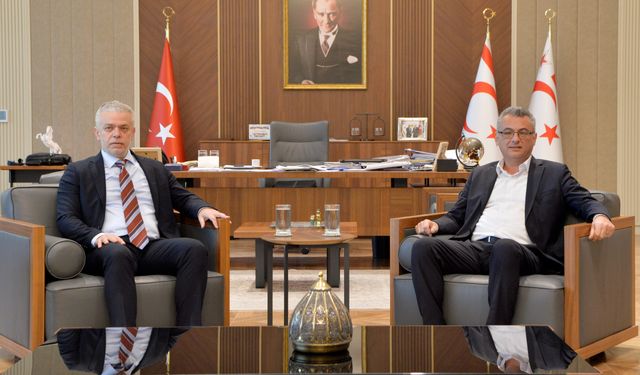 Cumhurbaşkanı Erhürman, Ankara Büyükelçisi Korukoğlu’nu kabul etti