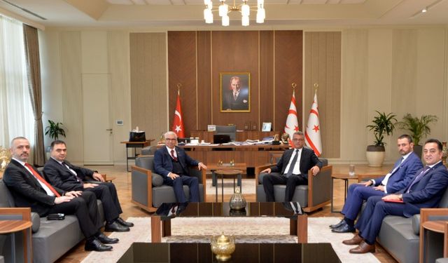 Cumhurbaşkanı Erhürman, Türk Kızılay heyetini kabul etti