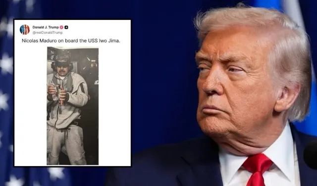 Trump, Maduro’nun yakalandıktan sonraki fotoğrafını paylaştı