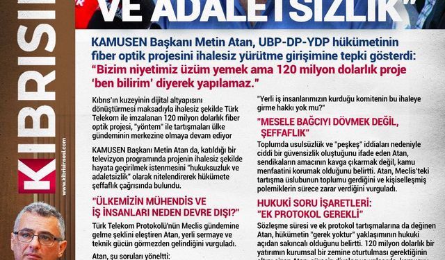 Hukuksuzluk ve adaletsizlik !