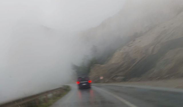 Karaağaç-Alevkayası yolunda yoğun sis