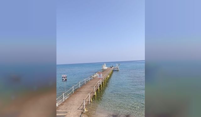 Antis Halk Plajı iskelesi hizmete açıldı