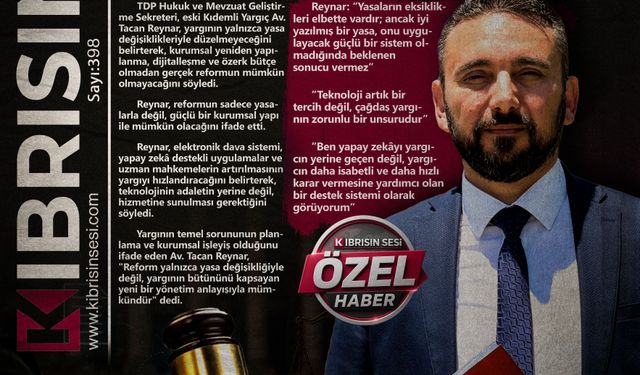 YARGI REFORMU YÖNETİM ANLAYIŞINDA BAŞLAMALI