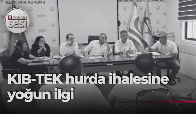 KIB-TEK hurda satış ihalesi yoğun katılımla gerçekleştirildi