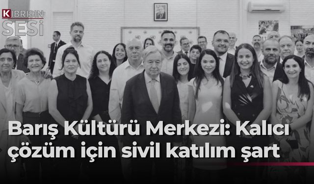 Kıbrıs Barış Kültürü Merkezi, Danışma Organı’nın gecikmeden faaliyete geçirilmesini istedi