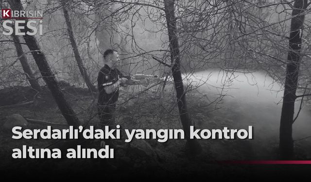 Serdarlı’da yangın müdahalesi: Soğutma çalışmaları sürüyor