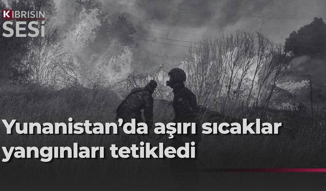 Çöl sıcaklarının etkili olduğu Yunanistan orman yangınlarıyla mücadele ediyor