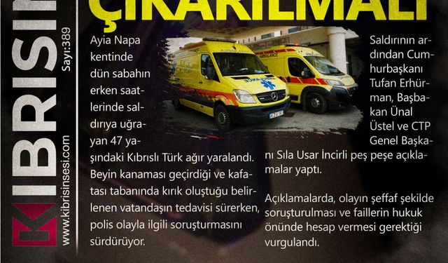 ''SORUMLULAR ADALET ÖNÜNE ÇIKARILMALI''