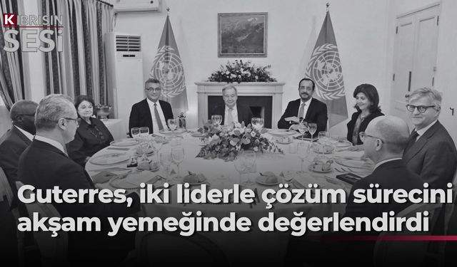 Guterres, Erhürman ve Hristodulidis’i ara bölgede ağırladı