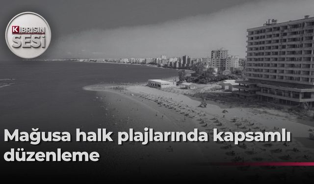Gazimağusa Belediyesi plajları yenilendi