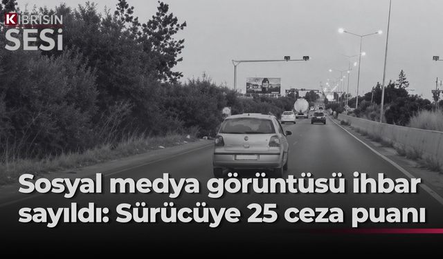 Tehlikeli sürüş sosyal medyaya yansıdı: Sürücüye 14 bin TL ceza