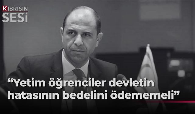 Özersay'dan geriye dönük yetim maaşı borçlarına tepki