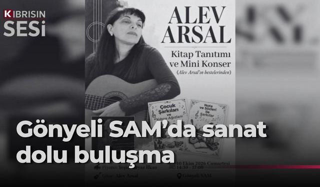 Alev Arsal, Gönyeli SAM’da sanatseverlerle buluşacak