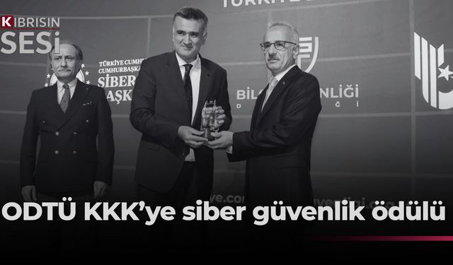 ODTÜ Kuzey Kıbrıs Kampüsü’ne Siber Güvenlik Üstün Hizmet Ödülü