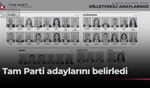 TAM Parti 50 milletvekili adayını açıkladı