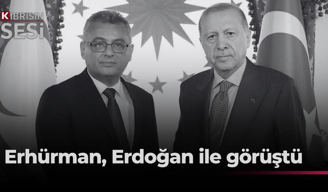 Cumhurbaşkanı Erhürman, TC Cumhurbaşkanı Erdoğan'la görüştü