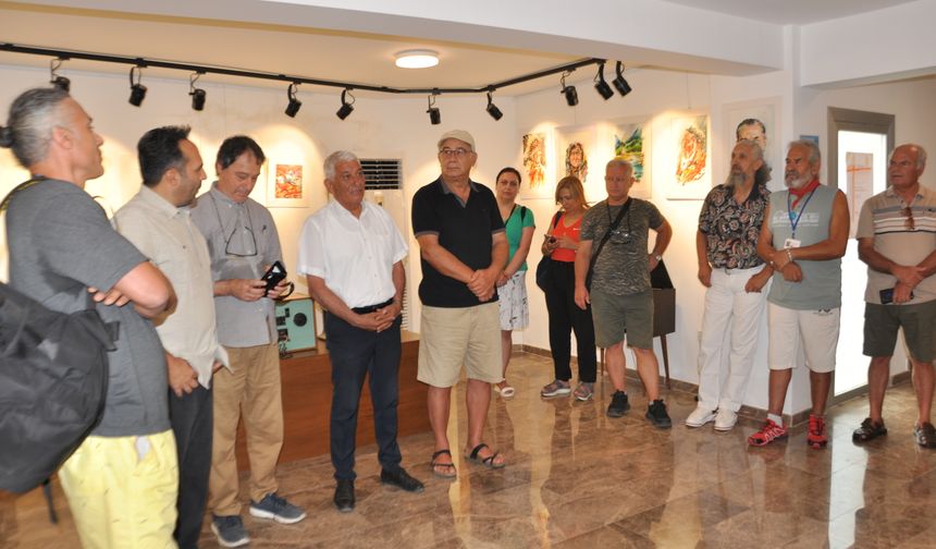 3. Uluslararası Güzelyurt Sanat Buluşması kapsamında serginin açılışı yapıldı