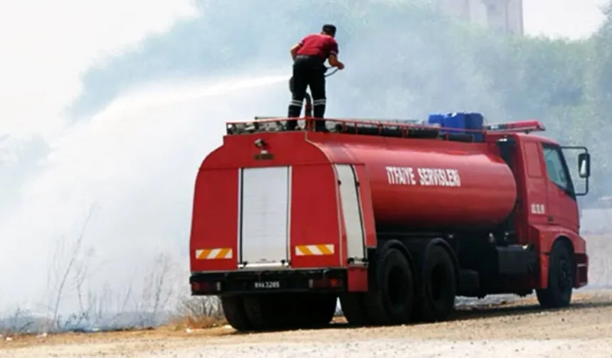Tatlısu’da bir barda yangın