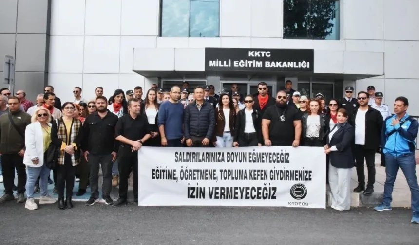 KTOEÖS, üyelerine açılan disiplin soruşturmasını protesto etti: Bakan talimat alıyor iddiası