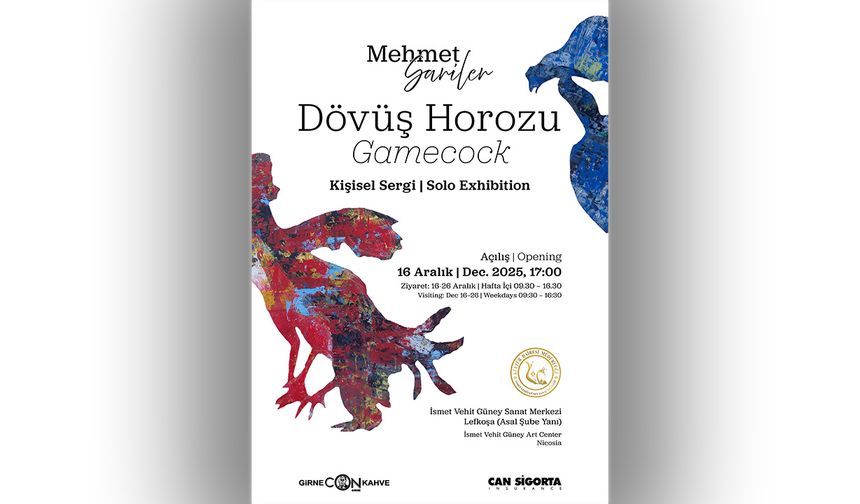 Mehmet Sariler'in “Dövüş Horozu” isimli kişisel sergisi 16 Aralık’ta...