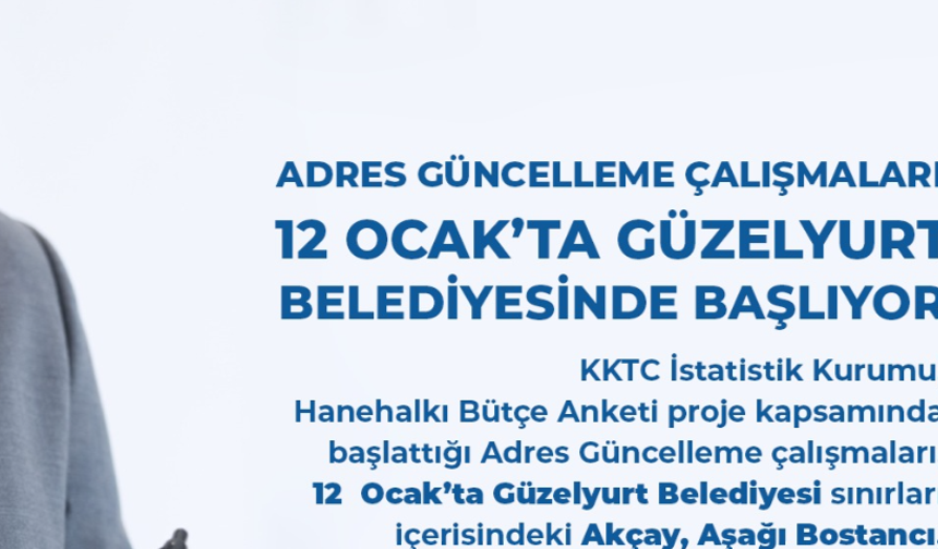 Adres güncelleme çalışmaları dün Güzelyurt’ta başladı