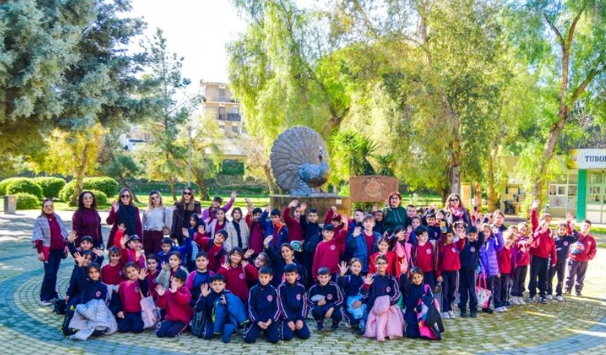 Gazi-Canbulat İlkokulu Öğrencileri Çağlayan Parkı’nda fidan dikti