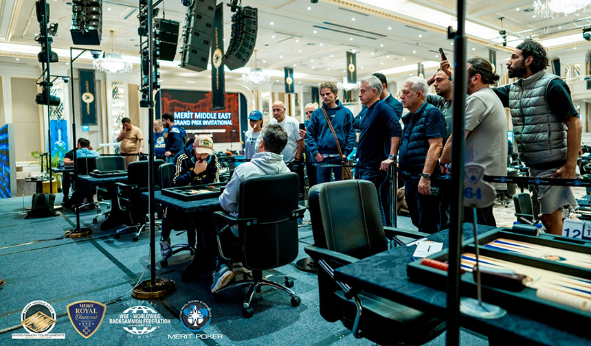 Merit tavla turnuvası büyük ilgi gördü