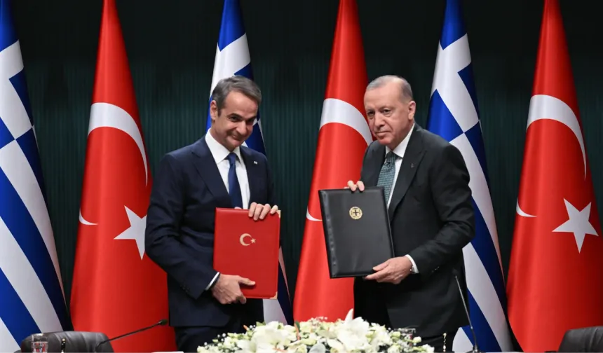 Erdoğan ve Miçotakis, iki ülke arasındaki ortak bildiriye imza attı