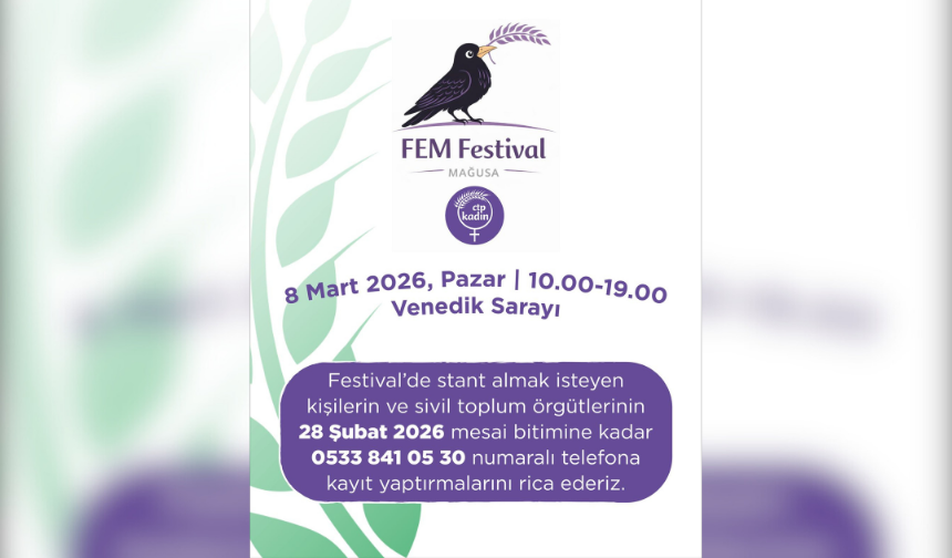 CTP Kadın Örgütü Mağusa İlçesi, “Fem Festival” düzenleyecek