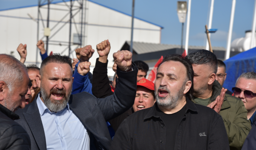 KTAMS VE KAMUSEN özelde sendikalaşmaya destek için grev yaptı... EKTAM çalışanlarını ziyaret etti