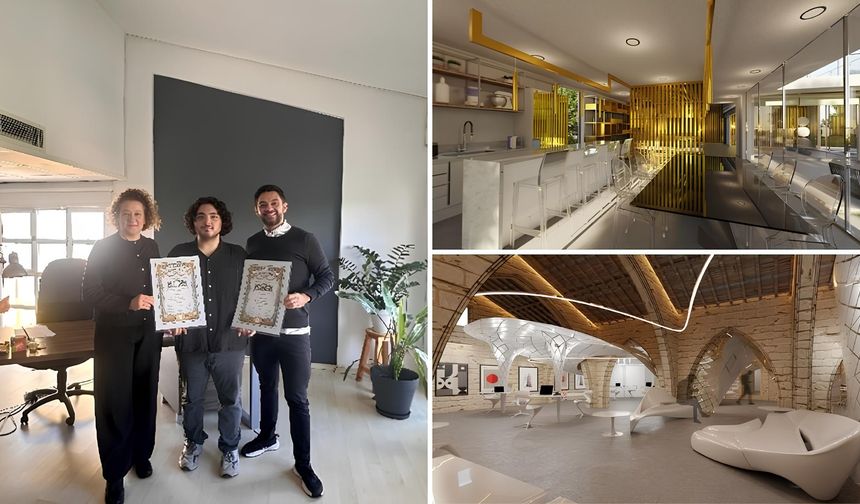DAÜ İç Mimarlık öğrencisi Dorukhan Ayhan Golden Trezzini Awards’ta iki Platinum Ödülü kazandı