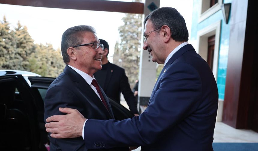 Başbakan Ünal Üstel, Ankara’da Türkiye Cumhuriyeti Cumhurbaşkanı Yardımcısı Cevdet Yılmaz ile bir araya geldi