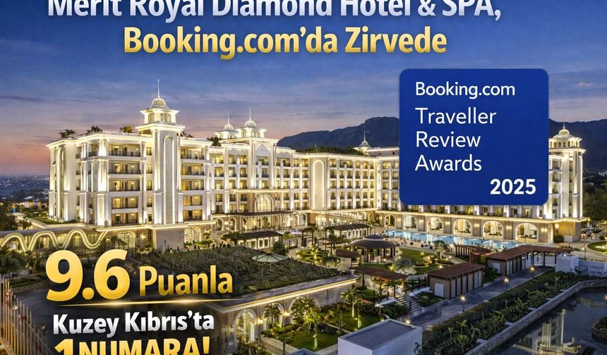 Merit Royal Diamond Hotel & SPA, Booking.com’da Zirvede
