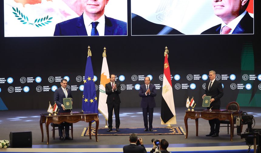 Mısır ile Güney Kıbrıs Rum Yönetimi arasında doğalgaz çerçeve anlaşması imzalandı
