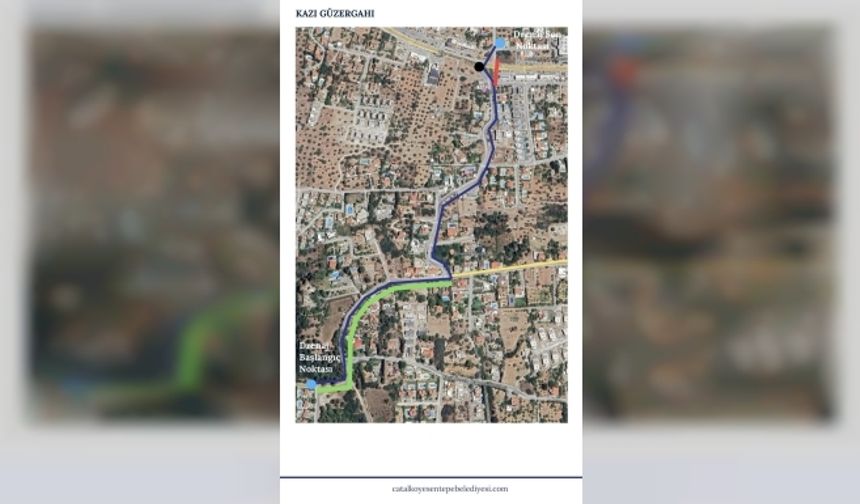 Çatalköy-Esentepe Belediyesi asfalt yol yenileme çalışmasını tamamlandı