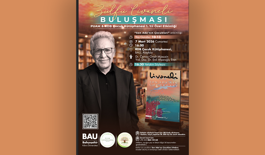 Zülfü Livaneli, Bahçeşehir Kıbrıs Üniversitesi’nde okurlarla buluşacak