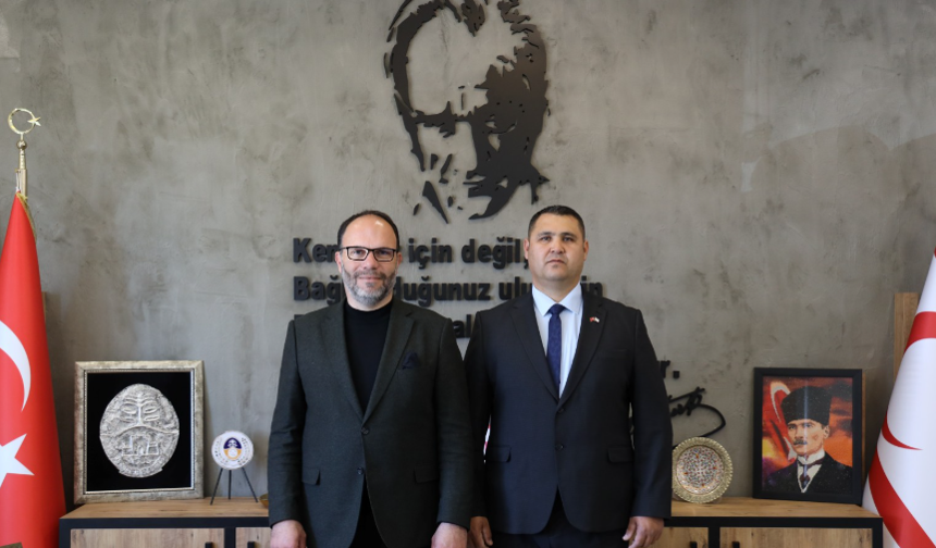 Sadıkoğlu, SSTB İskele Bölge Müdürlüğü görevine atanan Balcı’yı kabul etti