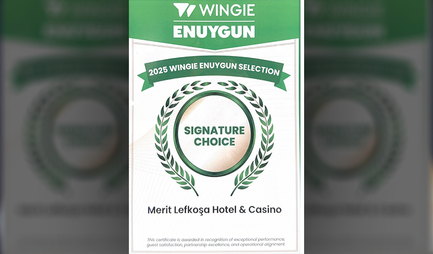 Merit Lefkoşa’ya uluslararası ödül: KKTC turizmine güçlü katkı