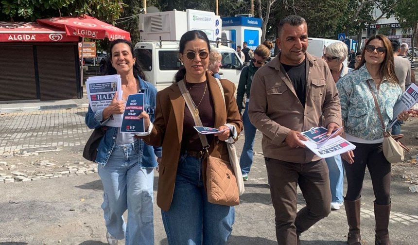 HP ilçelerde bilgilendirici el broşürleri dağıttı