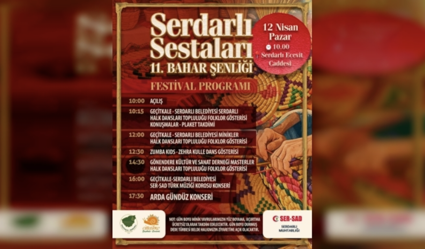 Serdarlı Bahar Şenliği bugün yapılıyor