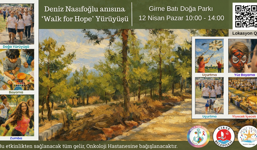 Onkoloji hastalarına destek amaçlı “Walk For Hope” etkinliği yarın Girne'de yapılacak