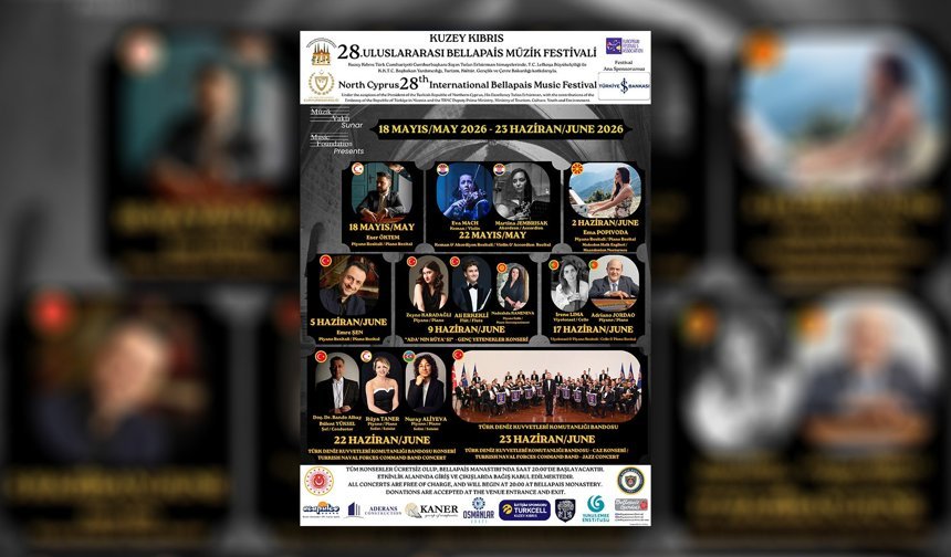 Kıbrıs Uluslararası Bellapais Müzik Festivali pazartesi günü başlıyor