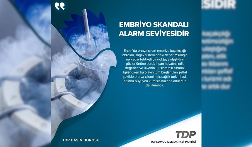 TDP Sağlık Komitesi: Bu olay örtbas edilemez